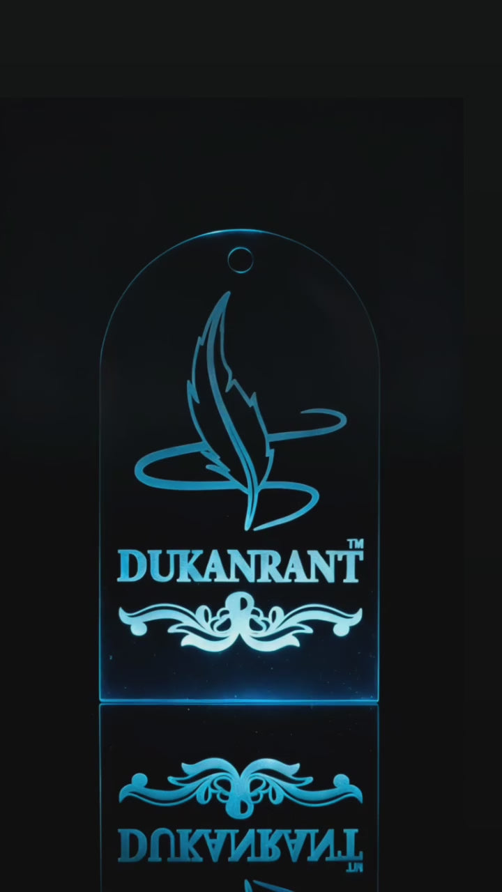 Personalized LED Acrylic Keychain Custom Name & Logo Light keychain