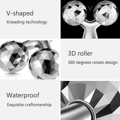 Handheld 3D Roller Face and Body Massager