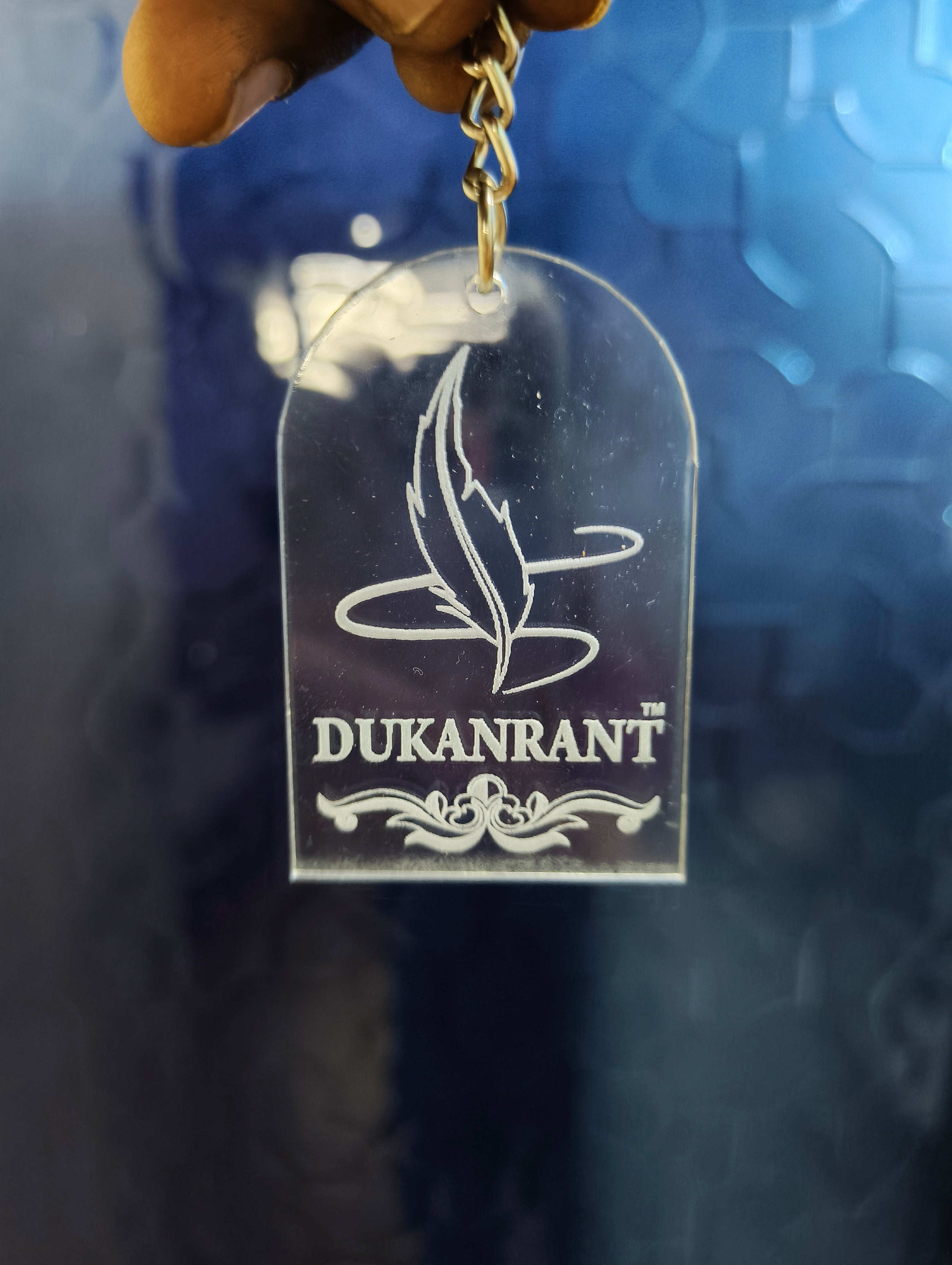 Personalized LED Acrylic Keychain Custom Name & Logo Light keychain