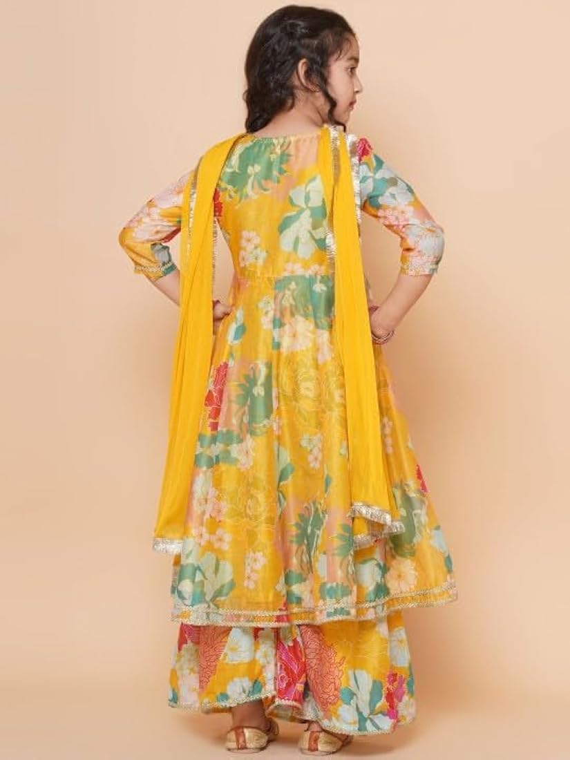 GREVAA new trendy latest yellow Kids Wear girls Attarctive sylish