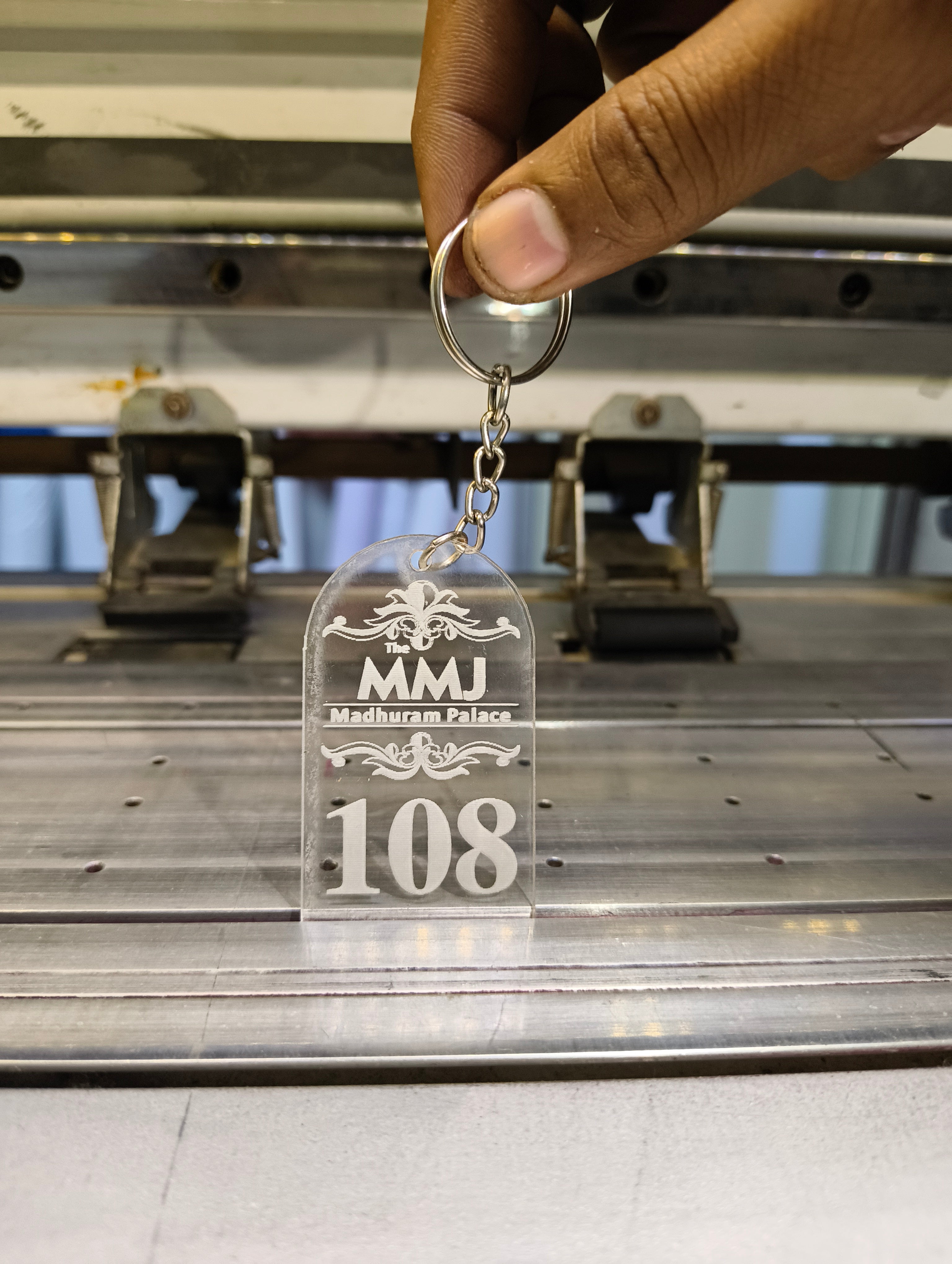 Personalized LED Acrylic Keychain Custom Name & Logo Light keychain