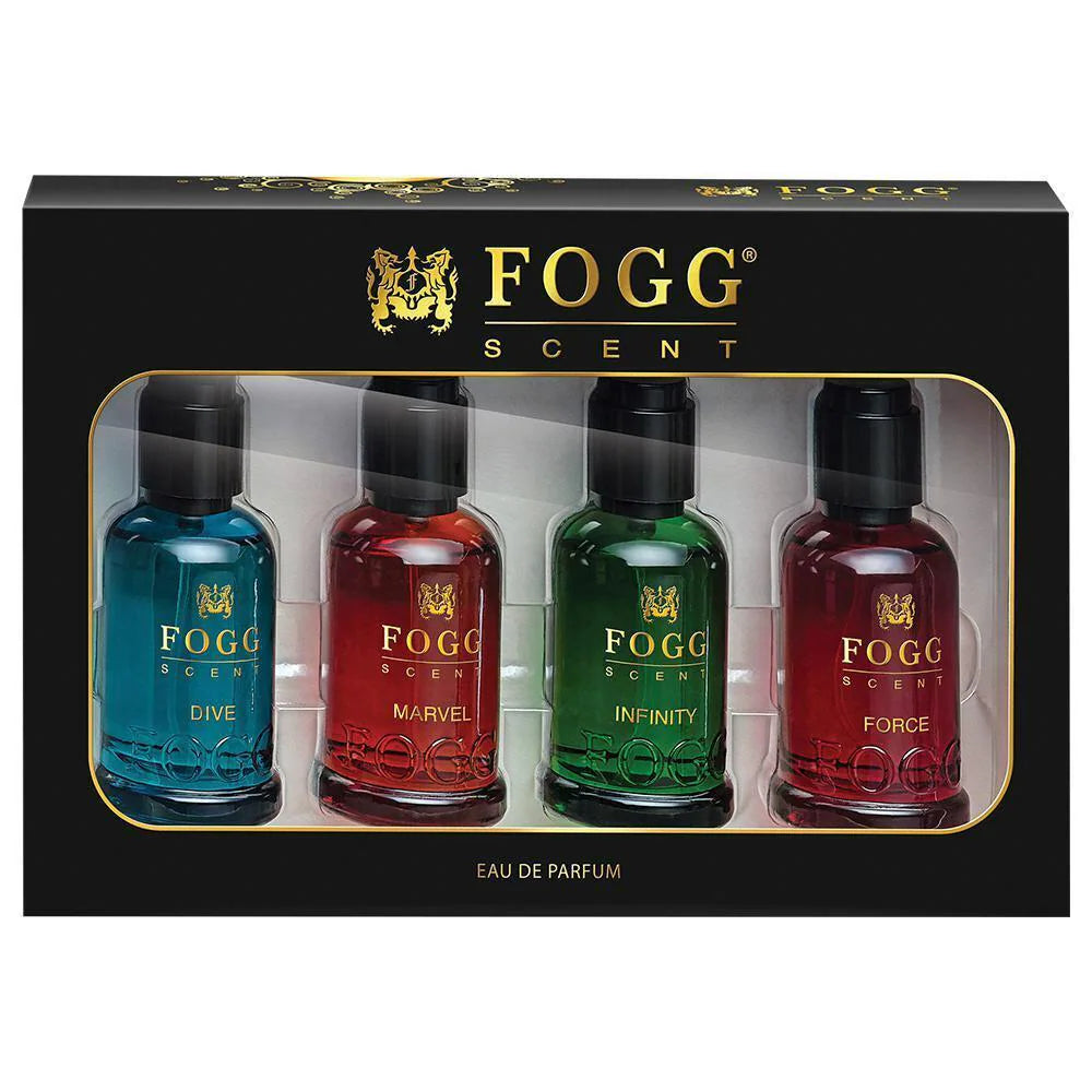 Fogg Perfume Set (4 Pcs) – Long Lasting Premium Fragrance for Men & Women