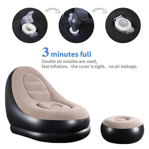 Premium Blow-Up Chaise Lounge  Indoor & Outdoor Relaxation