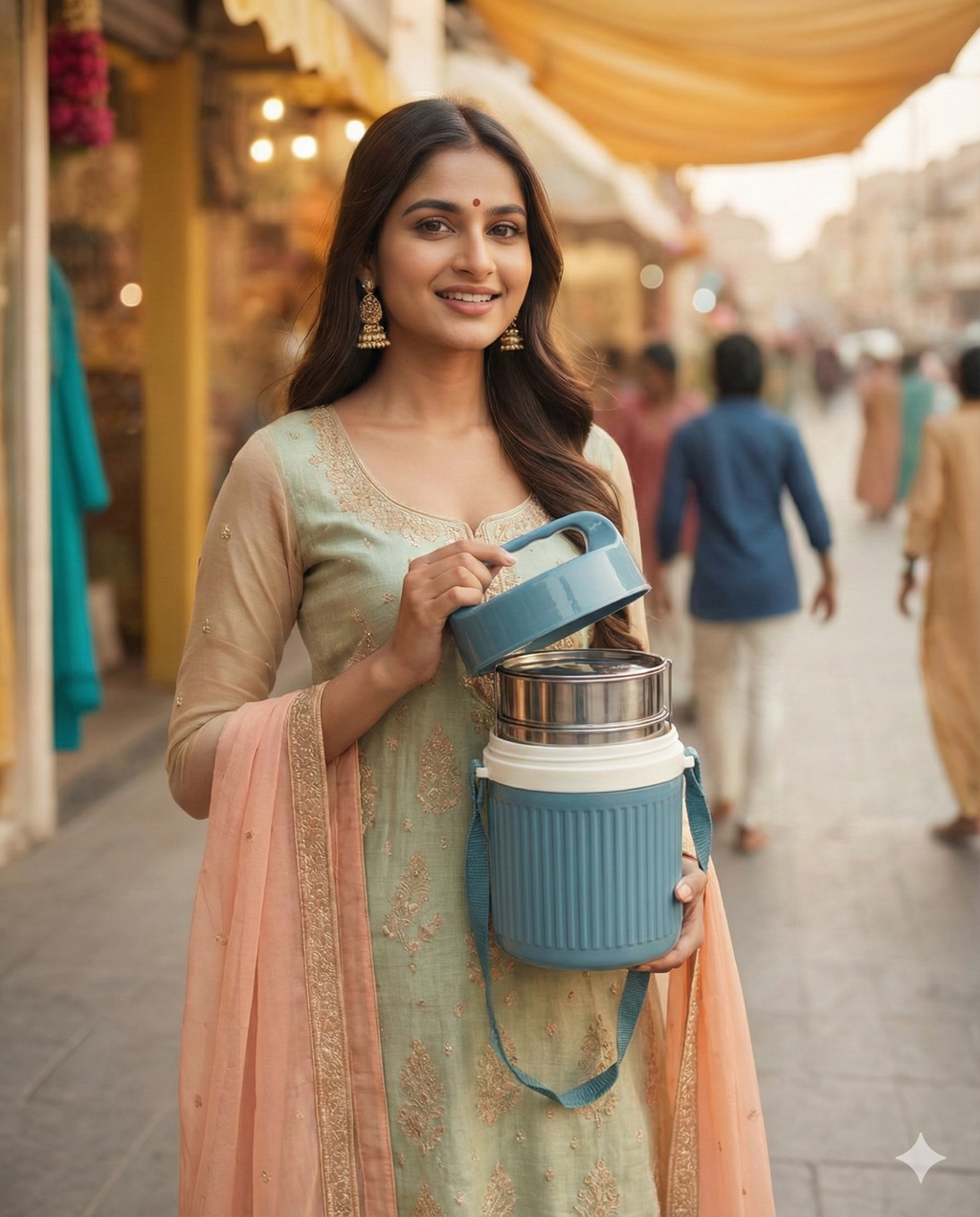 Smart Insulated Stainless Steel Tiffin – 3 Compartment Lunch Box with Handle

Stackable | BPA Free | Leakproof | Ideal for Office, Home & School