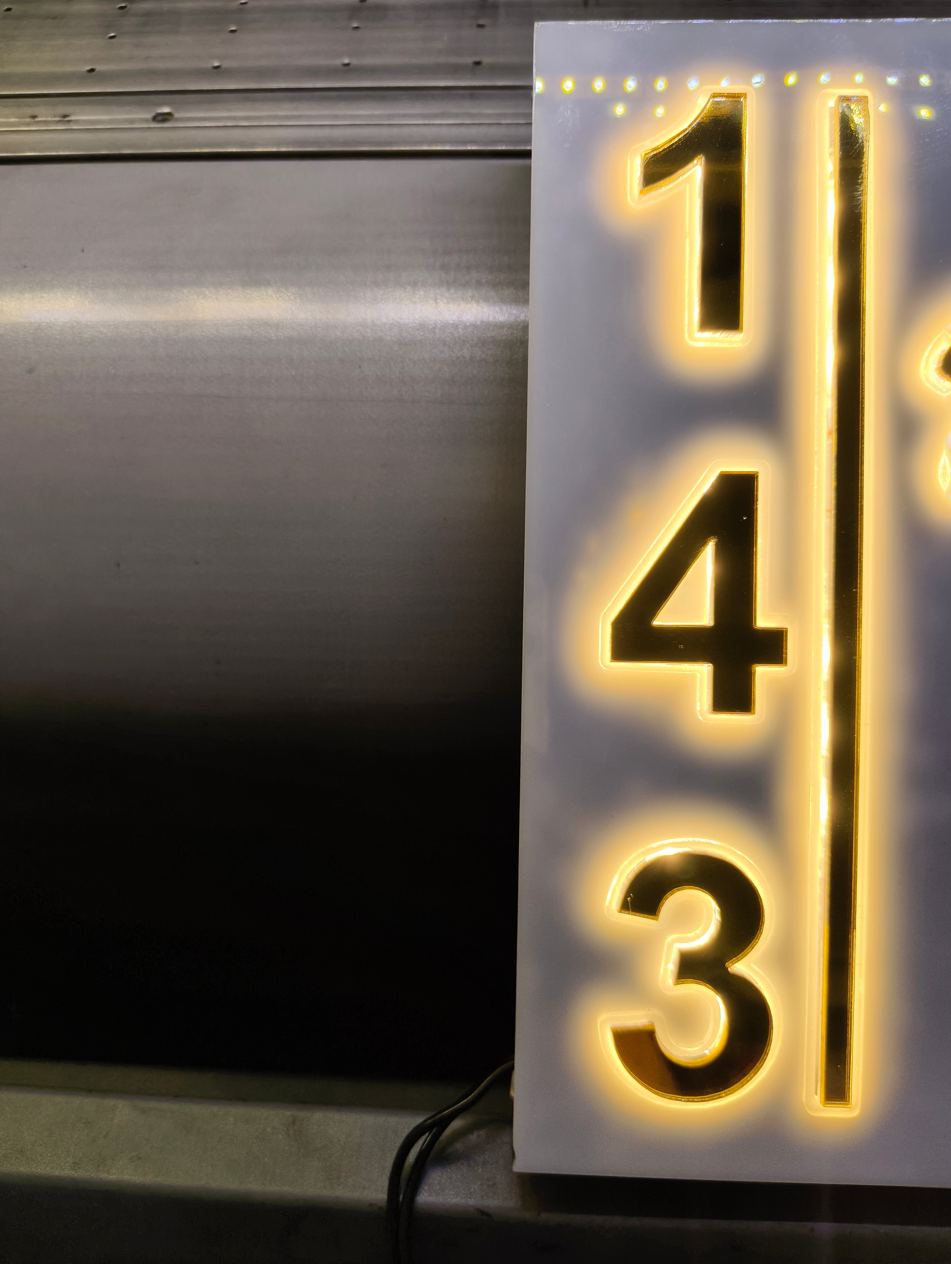 Premium LED Home Name & Room Number Plate