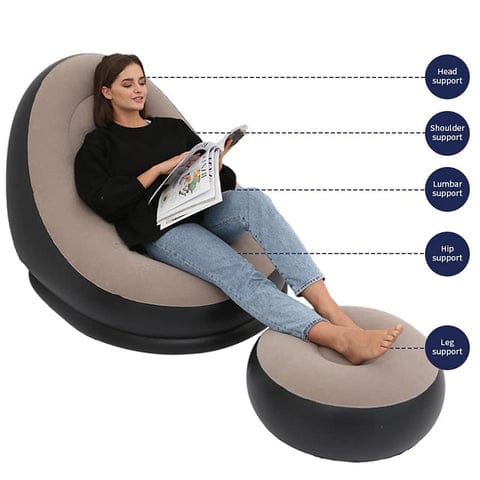 Premium Blow-Up Chaise Lounge  Indoor & Outdoor Relaxation
