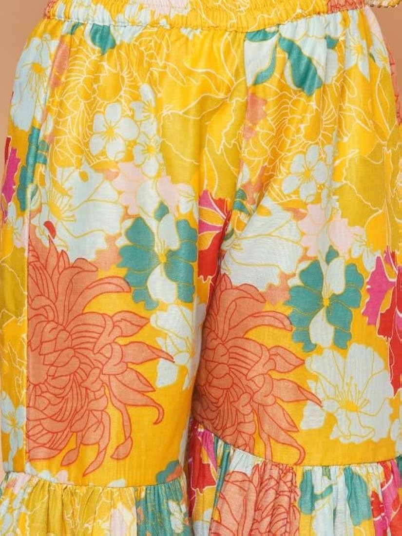 GREVAA new trendy latest yellow Kids Wear girls Attarctive sylish