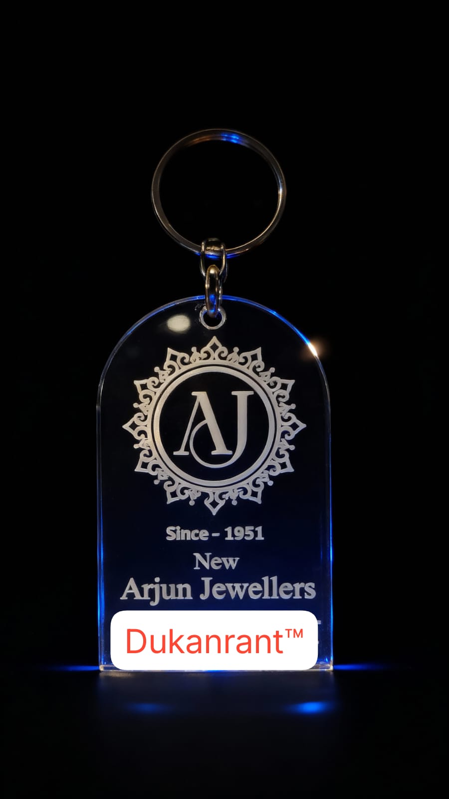 Personalized LED Acrylic Keychain Custom Name & Logo Light keychain
