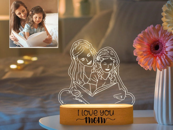 Personalized LED Acrylic Keychain Custom Name & Logo Light keychain