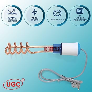 2000 W Immersion Water Heater Rod – Shock-Proof & Waterproof | ISI Certified