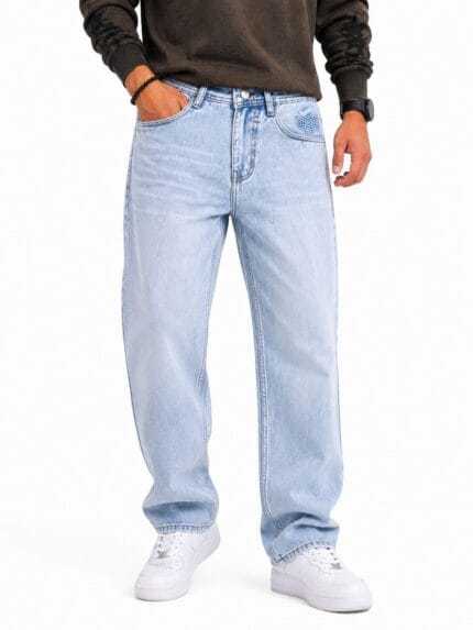 Men’s Light Blue Baggy Jeans
